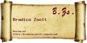 Bradics Zsolt névjegykártya